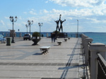 Taranto mit Drehbrücke, Uferpromenade, herrlicher Meerblick
